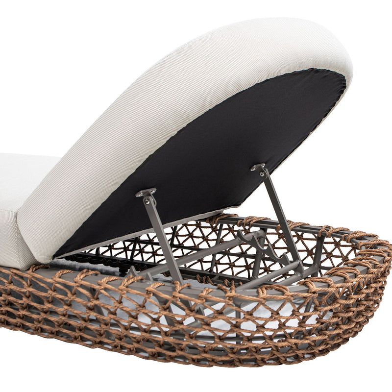 Willow - Sunbrella Upholstered Patio Lounger - R&R Furniture Gallery (Fountain Valley, CA)