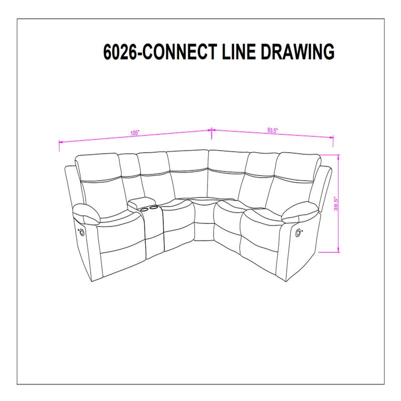 Sectional Sofa With Recline And Storage - R&R Furniture Gallery (Fountain Valley, CA)
