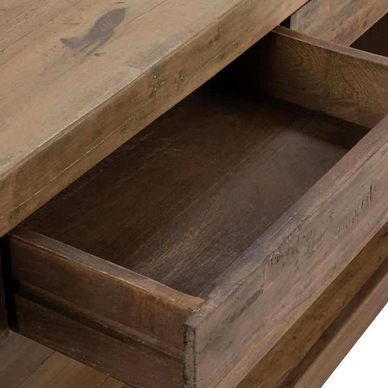 Marsa - 3 Drawer Console Table - Natural - R&R Furniture Gallery (Fountain Valley, CA)