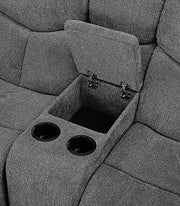 Kalen - Motion Sofa - Gray Chenille - R&R Furniture Gallery (Fountain Valley, CA)