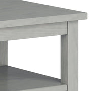 Handcrafted Warm Shaker coffee table by Simpli-Home featuring a classic wooden design and sturdy legs.