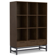 Banting - 9 Cube Bookcase With Drawers - Walnut Brown - R&R Furniture Gallery (Fountain Valley, CA)