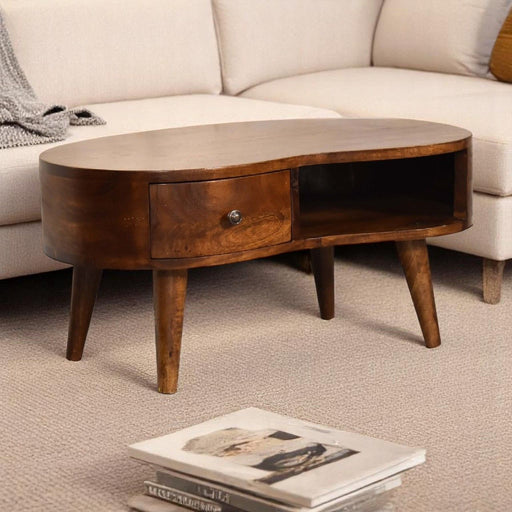 Wave Coffee Table With 1 Drawer - R&R Furniture Gallery (Fountain Valley, CA)