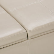 Avalon - Upholstered Storage Ottoman - R&R Furniture Gallery (Fountain Valley, CA)