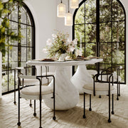 Smooch - 87" Indoor / Outdoor Oval Dining Table - R&R Furniture Gallery (Fountain Valley, CA)