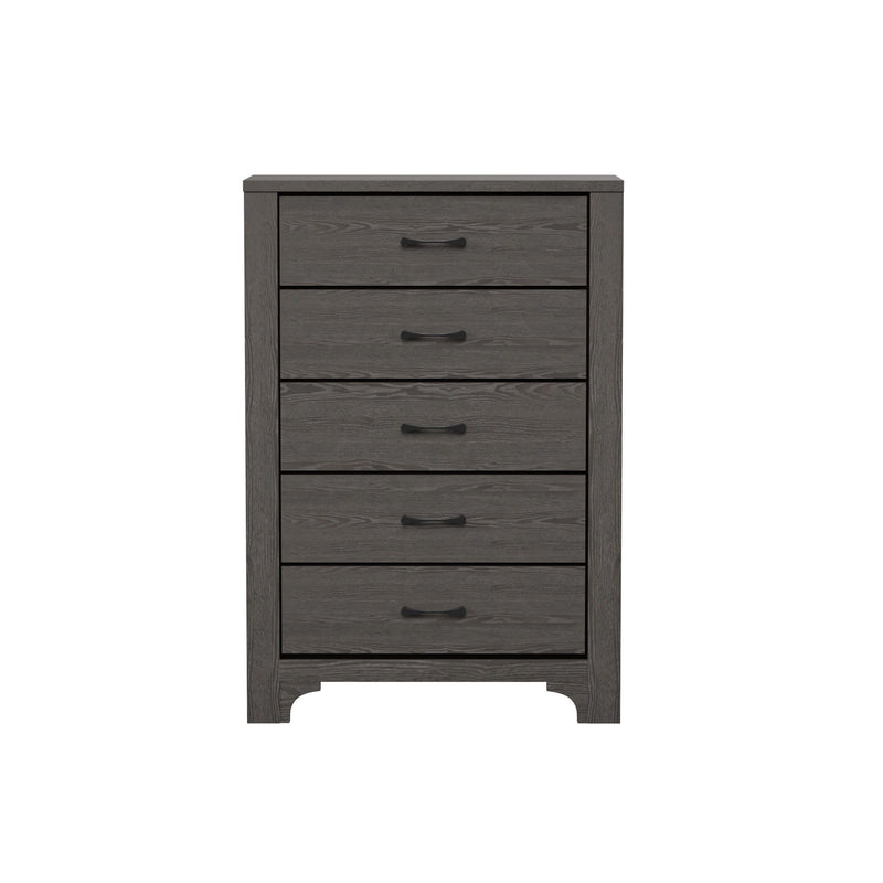 5 Drawer Dresser - Gray / Brown - R&R Furniture Gallery (Fountain Valley, CA)