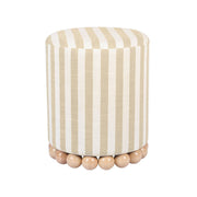 Dex - Striped Linen Ottoman - R&R Furniture Gallery (Fountain Valley, CA)