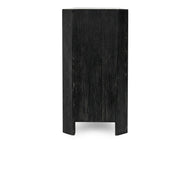 Macarthur - Reclaimed Oak 4 Door Cabinet - Aged Black - R&R Furniture Gallery (Fountain Valley, CA)
