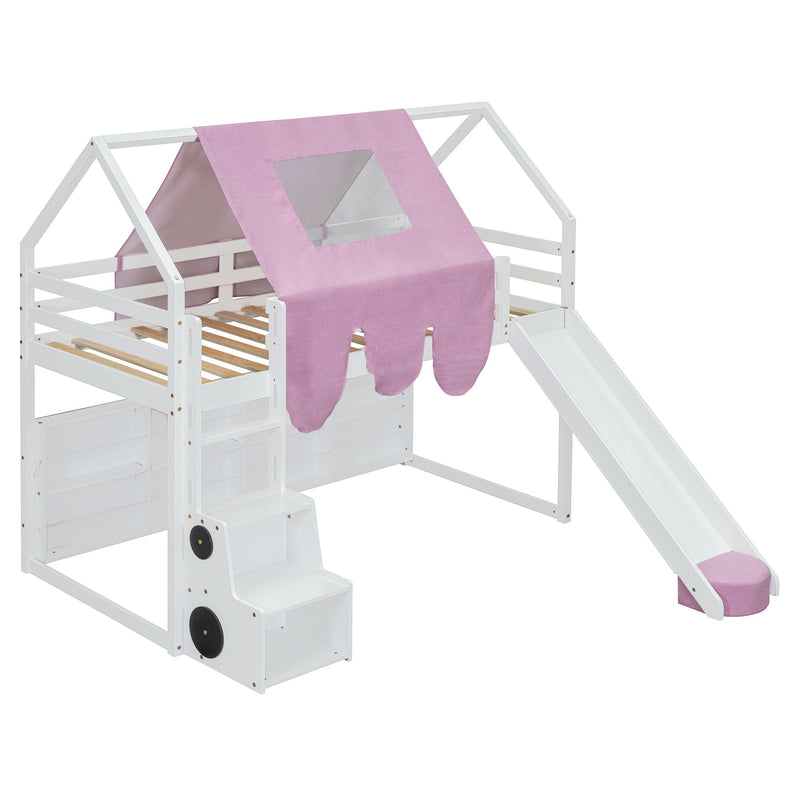 Loft Bed With House Shaped Frame And Tent - R&R Furniture Gallery (Fountain Valley, CA)