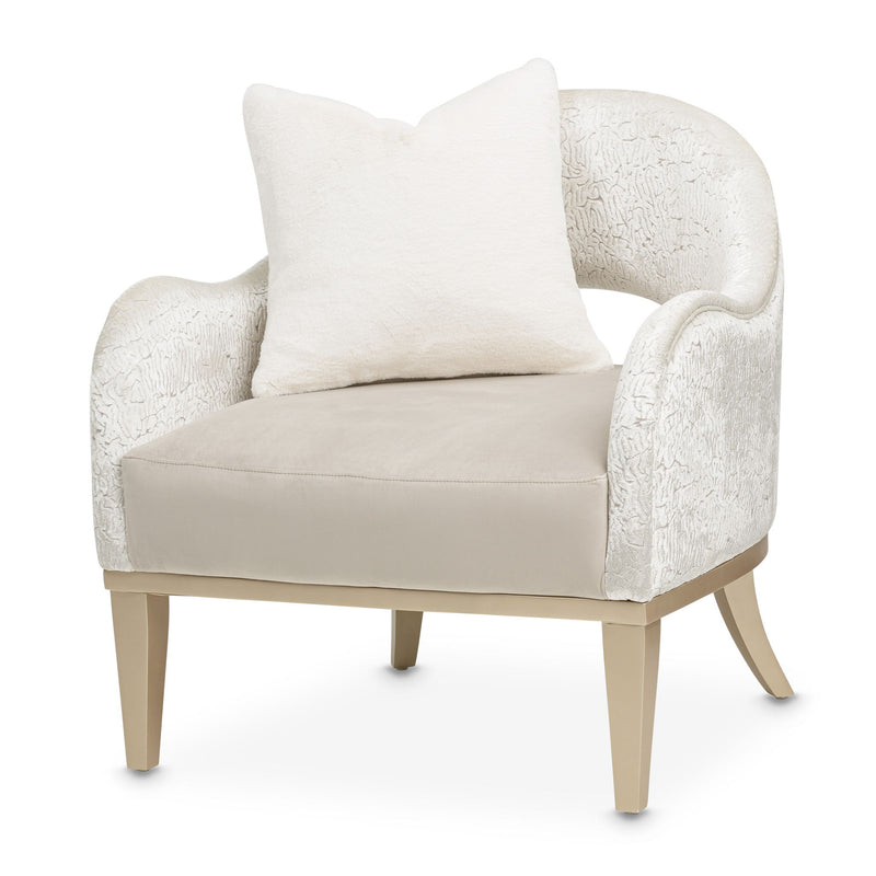 Yvette - Accent Chair - Porcini / Medium Champagne - R&R Furniture Gallery (Fountain Valley, CA)