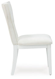 Chalanna - Dining Upholstered Side Chair (Set of 2) - White - R&R Furniture Gallery (Fountain Valley, CA)