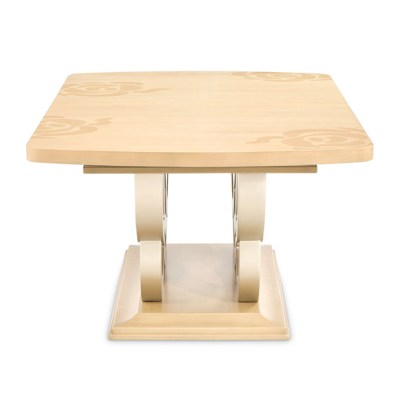 Camellia Field - Rectangular Pedestal Dining Table - R&R Furniture Gallery (Fountain Valley, CA)