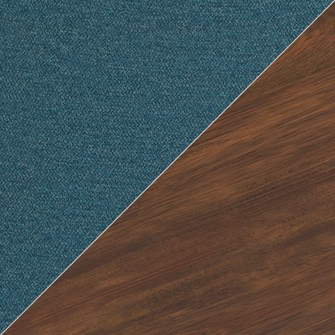 Lyncott - Dining Uph Side Chair (Set of 2) - Blue / Brown - R&R Furniture Gallery (Fountain Valley, CA)