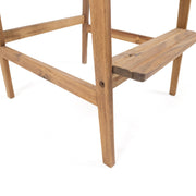 Outdoor Acacia Wood Adirondack Barstools (Set of 2) - R&R Furniture Gallery (Fountain Valley, CA)
