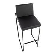 Lumi Source Fuji high back barstool from contemporary stool set with elegant design and modern style, shown from side angle.
