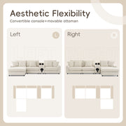 Sectional With tooth Speakers L Shaped Couch With Console USB Charger, Cup Holders Storage Ottoman Deep And Wide Seat Cloud Sofa - R&R Furniture Gallery (Fountain Valley, CA)