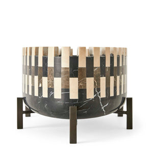 Domino - Cachepot - Black / Bronze / Brown