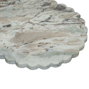 TOV Furniture Shabbat serving board with a polished wooden surface, perfect for serving food during special occasions.