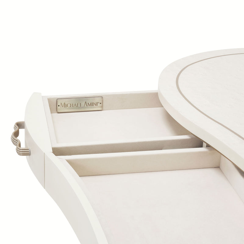 London Place - Desk - Creamy Pearl - R&R Furniture Gallery (Fountain Valley, CA)