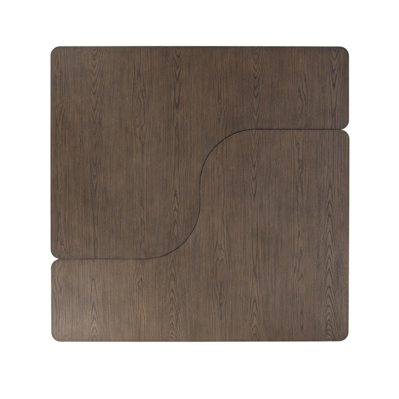 Classic Home Melina coffee table with wooden top and metal legs, modern design perfect for living room decor