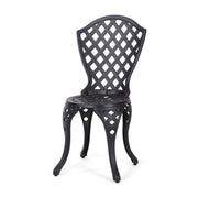Bono Metal Bistro Set - Black - R&R Furniture Gallery (Fountain Valley, CA)