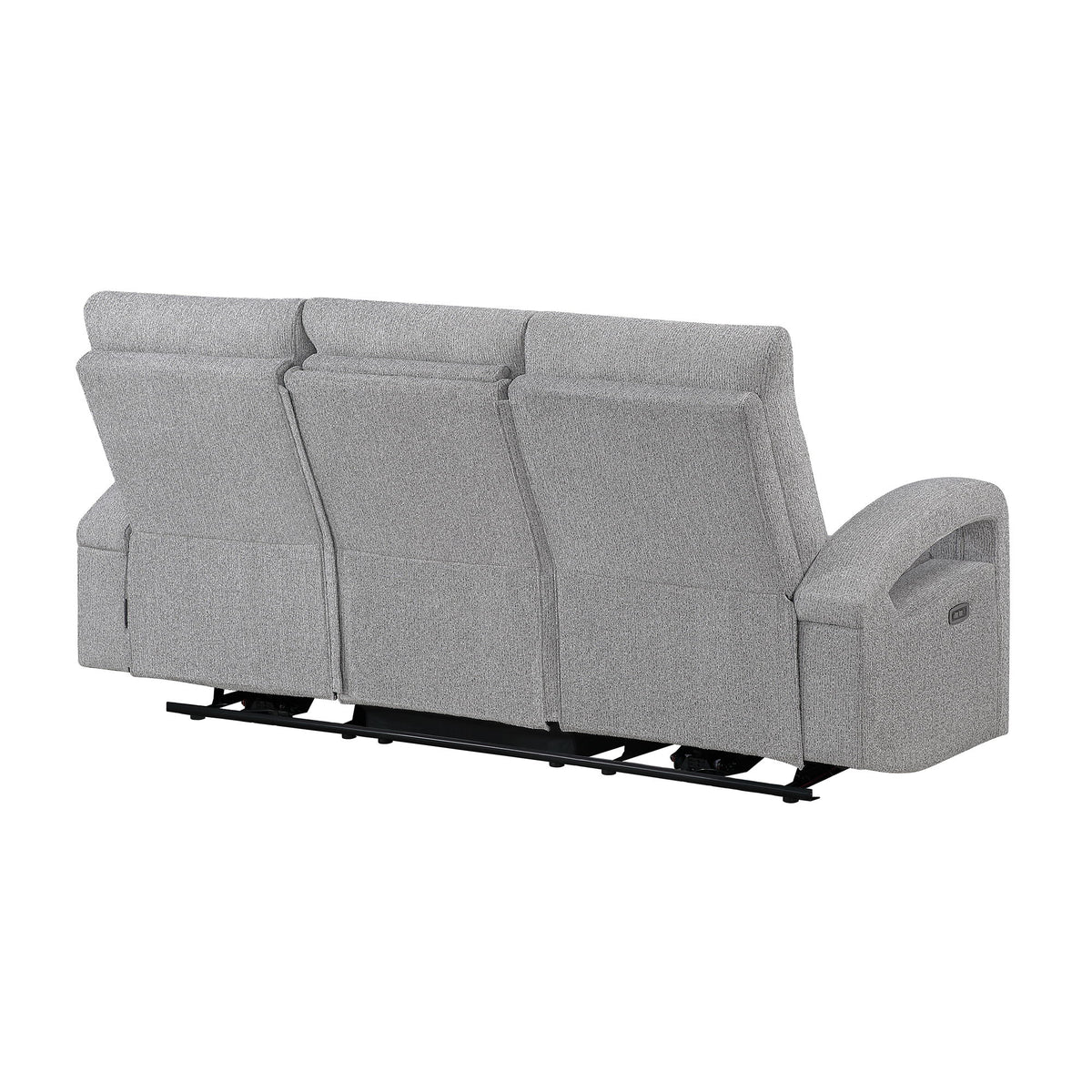 Isolde - Power Reclining Sofa, LED Lighting - Gray