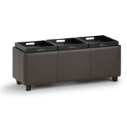 Avalon - Upholstered Storage Ottoman - R&R Furniture Gallery (Fountain Valley, CA)