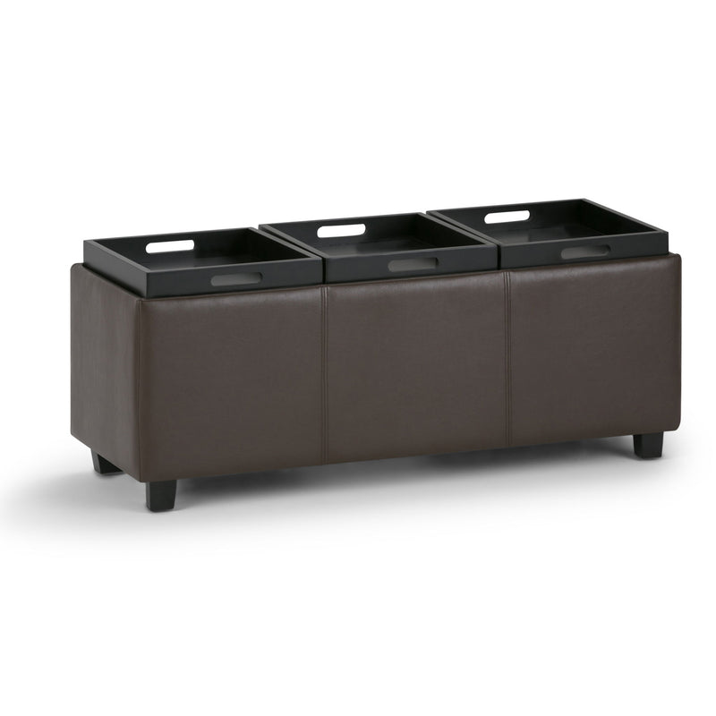 Avalon - Upholstered Storage Ottoman - R&R Furniture Gallery (Fountain Valley, CA)