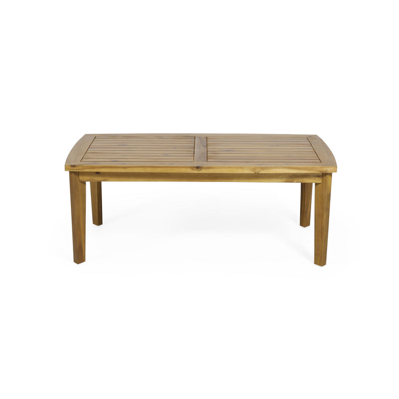 Outdoor Rectangular Coffee Table - Brown - R&R Furniture Gallery (Fountain Valley, CA)