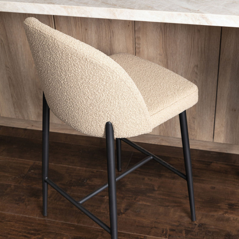 Ramsay - Counter Stool - Sand And Black