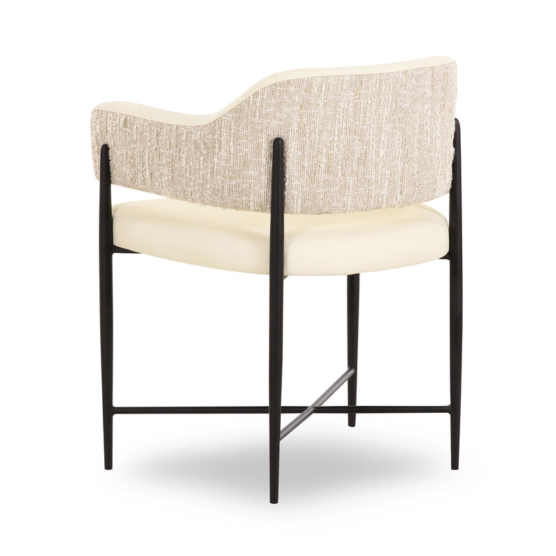 Sezanne - Vegan Leather 2-Tone Dining Chair - R&R Furniture Gallery (Fountain Valley, CA)