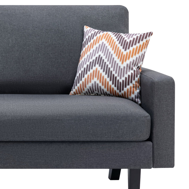 Bahamas - Minimalistic Sofa With 2 Throw Pillows - R&R Furniture Gallery (Fountain Valley, CA)