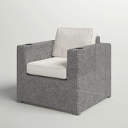 Aviara - Outdoor Club Chair Timeless Comfort With Plush Cushions - Gray Mix - R&R Furniture Gallery (Fountain Valley, CA)