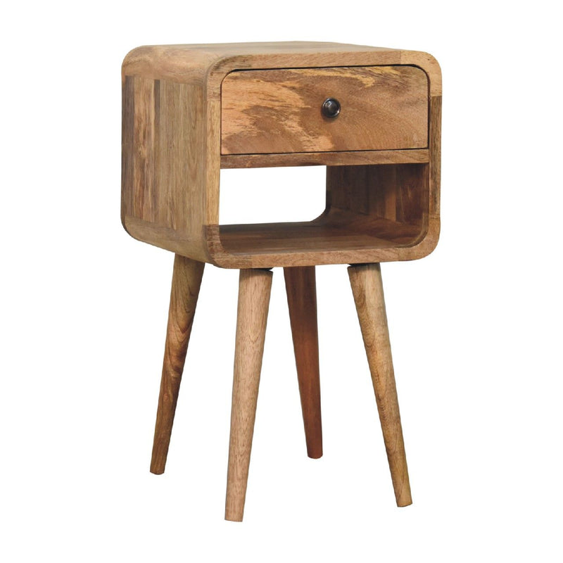 Mini Chestnut Curve Lower Bedside Nifhtstand - R&R Furniture Gallery (Fountain Valley, CA)