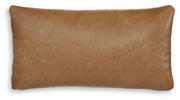 Signature Design by Ashley Danvale throw pillow with patterned fabric and plush filling, perfect for sofa or bed decor.