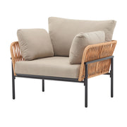 Rope Lounge Chair With Cushions For Modern Spaces - R&R Furniture Gallery (Fountain Valley, CA)