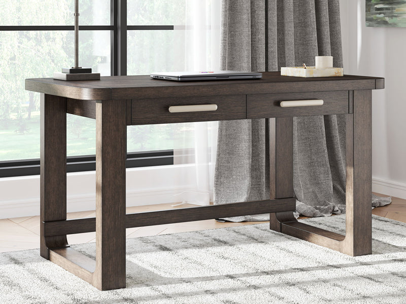 Breckington - Home Office Desk - Dark Brown - R&R Furniture Gallery (Fountain Valley, CA)