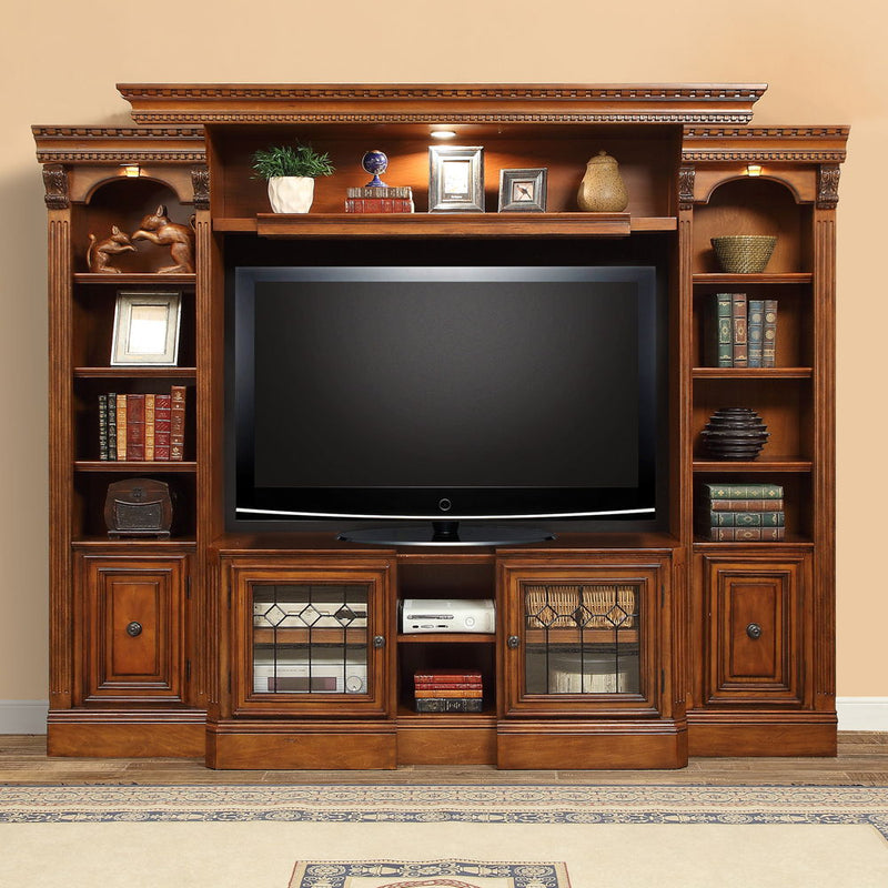 Huntington - Expandable Console - Antique Vintage Pecan - R&R Furniture Gallery (Fountain Valley, CA)