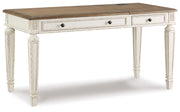 Realyn - Home Office Lift Top Desk - White / Brown - R&R Furniture Gallery (Fountain Valley, CA)