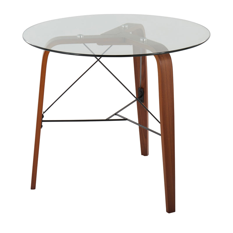 Lumi Source Trilogy contemporary round dinette table with sleek wood finish and modern design for dining room decor.