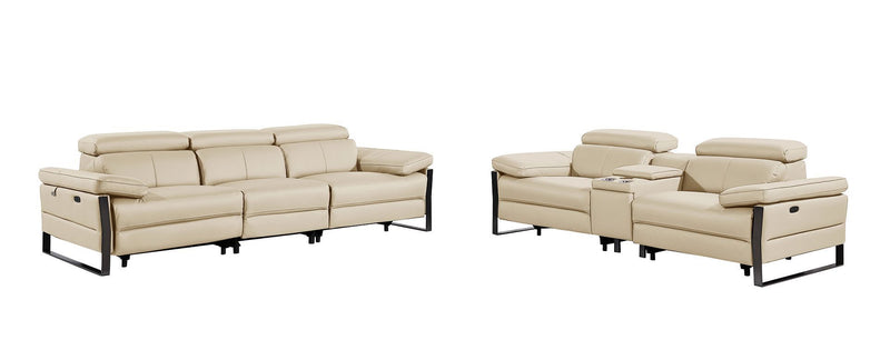 1246 - Modular Power Triple Reclining Sofa And Console Loveseat Set With Power Headrests