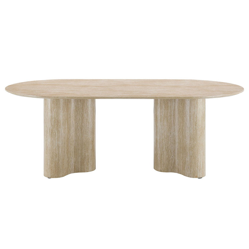 Jirina - Dining Table - Travertine Pattern - R&R Furniture Gallery (Fountain Valley, CA)