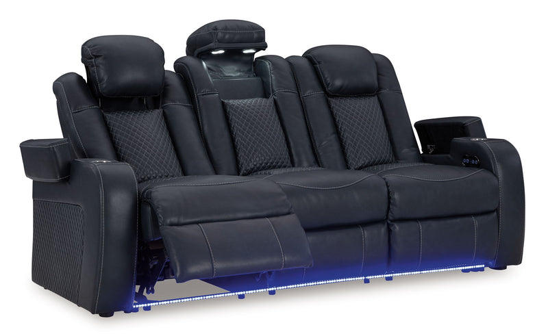 Fyne-dyme - Power Reclining Sofa With Adj Headrest - R&R Furniture Gallery (Fountain Valley, CA)