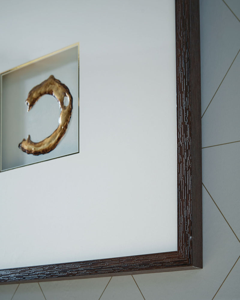 Dallbourne - Wall Art Set (Set of 4) - White / Gold Finish - R&R Furniture Gallery (Fountain Valley, CA)