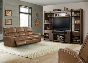 Swift - Power Reclining Loveseat - Bourbon