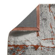 Quarry - 5' X 6.5' Abstract Area Rug - Gray / Orange - R&R Furniture Gallery (Fountain Valley, CA)