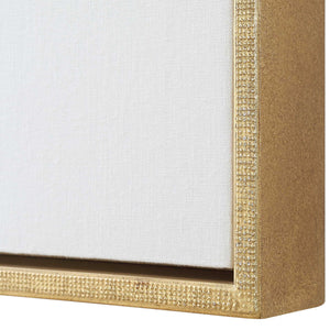 Cumulation - Framed Canvases (Set of 6) - White / Blue