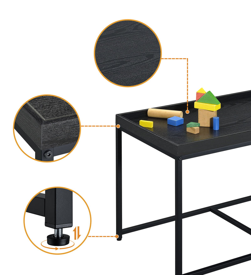 Monty - Wood Grain 3 Piece Coffee Table Set With Raised Edges (Set of 3) - R&R Furniture Gallery (Fountain Valley, CA)