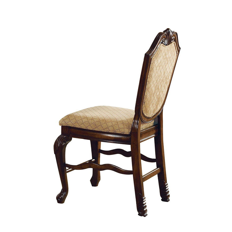 Chateau De Ville - Counter Height Chair (Set of 2) - Fabric & Espresso - R&R Furniture Gallery (Fountain Valley, CA)