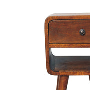 Mini Chestnut Curve Lower Bedside Nifhtstand - R&R Furniture Gallery (Fountain Valley, CA)